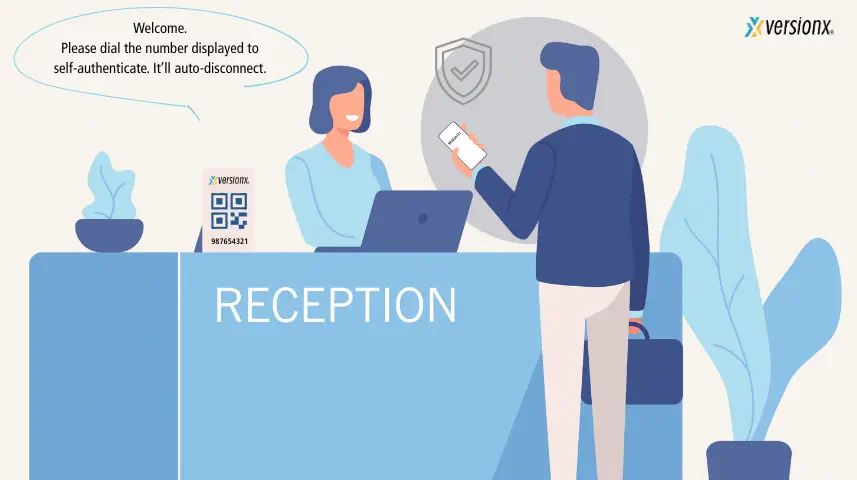 Visitor management system without OTP authentication