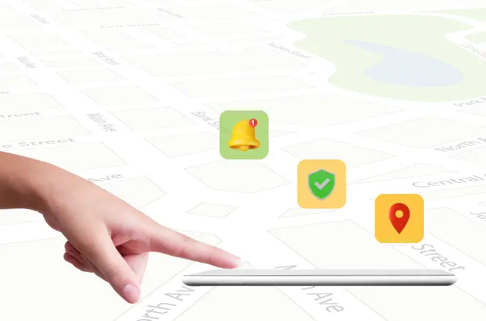 school bus tracking system left right image