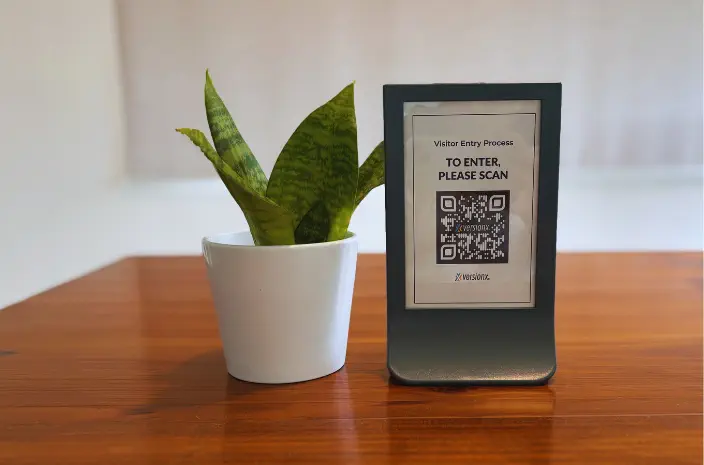 QR-code-based epasses for touchless visitor check-in feature in AI EntryPoint Visitor Management System